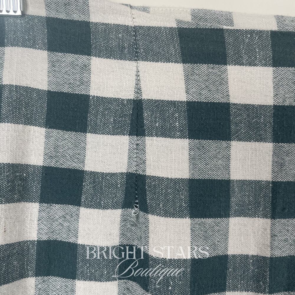 Rare Gingham Skirt ASO Taylor Swift Folklore Green White Plaid Midi Fall - Picture 6 of 6